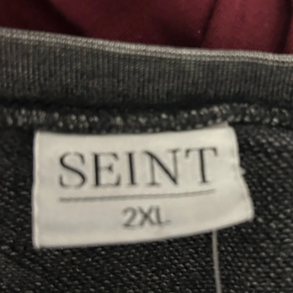 Seint Beauty Official Distressed Acid Wash Cropped Crewneck Sweatshirt Size 2XL